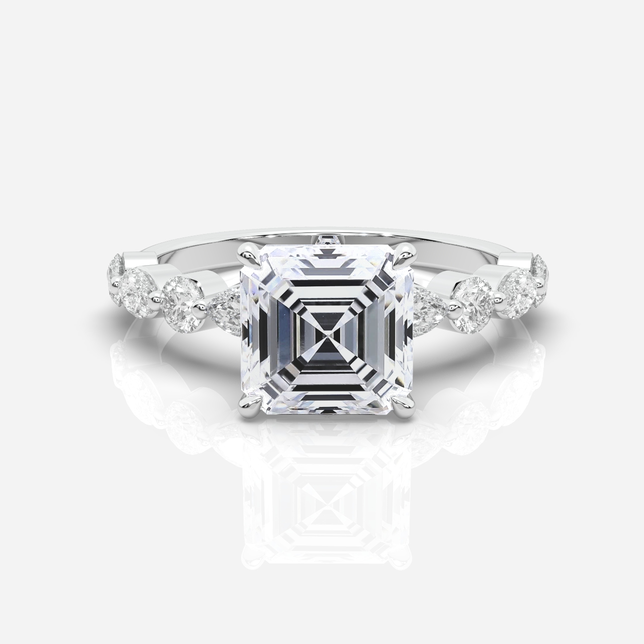 Layla Diamond Band Asscher